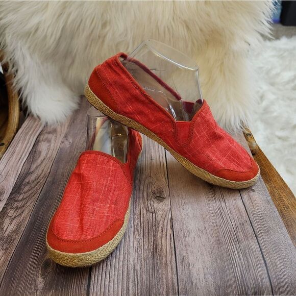 Ugg Red Canvas slip-on Espadrilles‎ - Picture 9 of 12